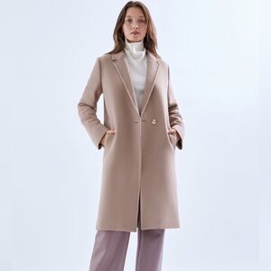 Aritzia Babaton Stedman Coat in Dovetail Taupe, Size Small! 🤎